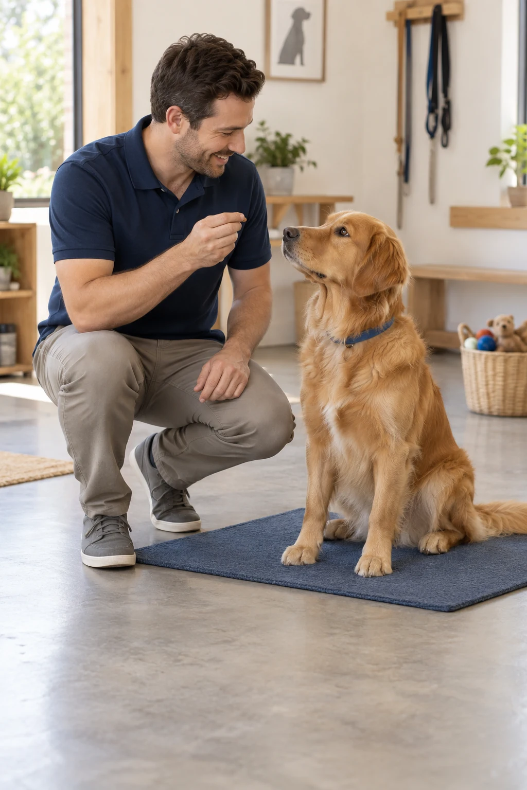 A dog training studio.